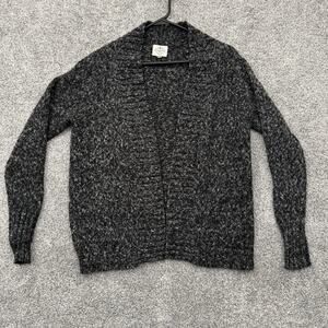 St Johns Bay Cardigan Sweater Womens Large Dark Grandpacore Cozy Knit Slouchy